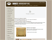 Tablet Screenshot of boekeswoodshop.com